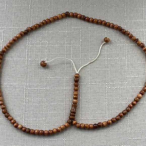 EID Prayer Tasbeeh Brown Real Wood Beads Religious Beads Pray Muslim Beads - Picture 6 of 8
